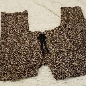 💚Cynthia Rowley Leopard Pajama Bottoms